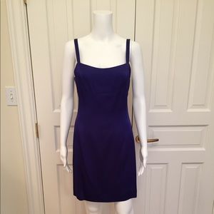 Royal Blue Silk Cocktail Dress